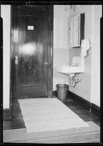 Rug and floor, Evangeline Hotel for girls, Southern California, 1932