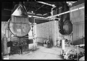 Views of plant, McClure's winery, Burbank, CA, 1931