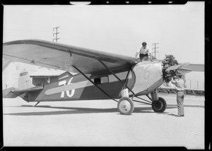 Endurance plane, Southern California, 1932