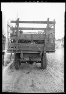 Job at Chino, truck & trailer, Chino, CA, 1927