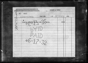 Copies of check, Bernard S. Tucker, American Automobile Insurance Co., Southern California, 1932