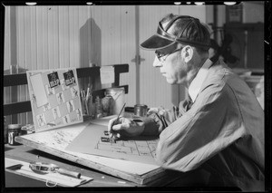 Map making at Union Lithograph, Southern California, 1933