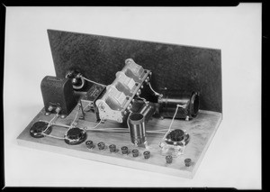 Retake on radio panel, National Automotive School, Southern California, 1930