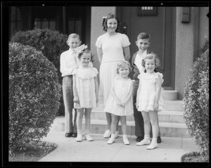 Eleanor's 4th birthday party, Southern California, 1935