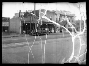 Intersection of Serrano and Pico, Signal truck company assured, Southern California, 1936