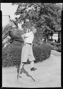 Darwin on stilts, Southern California, 1929