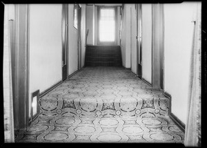 Stairway, Senator Apartments, Miss McClintock hurt, Metropolitan Casualty Co., Southern California, 1931