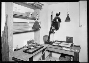 Shop Pictures, Whittington Studio, Southern California, 1925