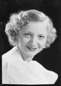 Betty Sieger - radio singer, Southern California, 1934
