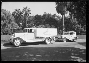 Austin & Ford cars, Southern California, 1930