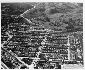 Aerial view of Beverly Hills