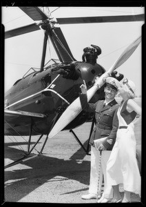 Autogiro, Jean Harlow & Tito Falconi, Southern California, 1933