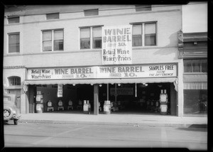 Wine Barrel # 9, 7529 Sunset Boulevard, Los Angeles, CA, Wine Barrel # 10, 416 West 4th Street, Santa Ana, CA, 1934