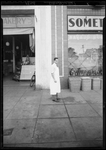 Sidewalk at 115 North Western Avenue, Los Angeles, CA, 1934