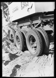 Blue Diamond tractor, Pathfinder tires, Southern California, 1932