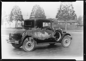 Chevrolet coupe with mirrors, Southern California, 1928