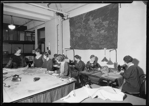 Drapery workroom, Broadway Department Store, Los Angeles, CA, 1926