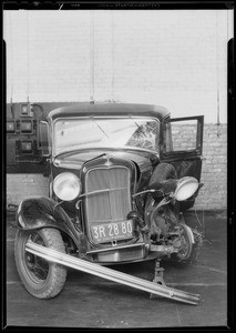 Ford coach, Oliver Messner owner (at Nerney Ford Agency), Southern California, 1933