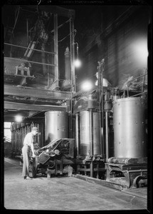 Crushing copra at Durkee Best Foods, Portland, OR, 1932