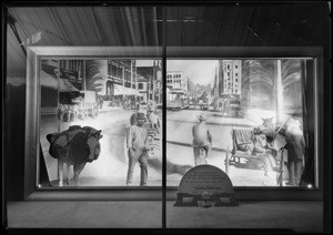 Broadway Department Store anniversary window display, Los Angeles, CA, 1926