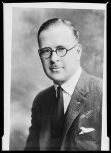 Copy of portrait of Mr. L.E. McCune, Southern California, 1930