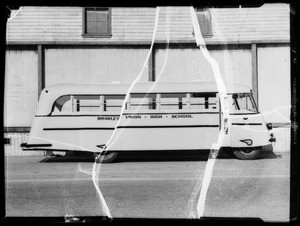 Brawley Union High School bus, Southern California, 1935