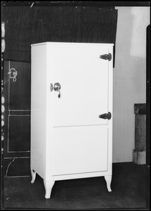 New electric refrigerator, Southern California, 1930