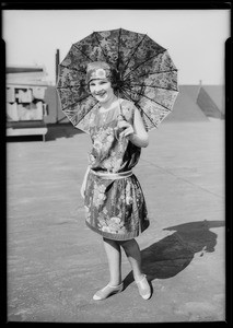 Girl in bathing suit, The Broadway Department Store, Los Angeles, CA, 1925