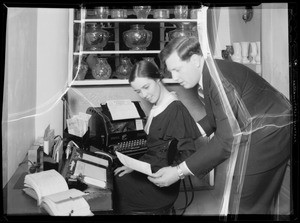 Store opening, McEldowney Flower Shop, Southern California, 1935