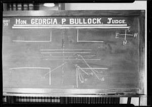 Blackboard, Arthur Guerin, attorney, Southern California, 1933