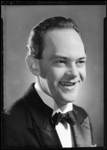 Mr. McIntyre portrait, Shell show announcer, Southern California, 1935