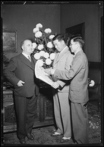 Invitation to Mayor Shaw to Flower Festival, Southern California, 1934