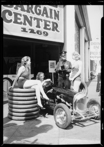 New store publicity, West Pico Boulevard & South Figueroa Street, Los Angeles, CA, 1934