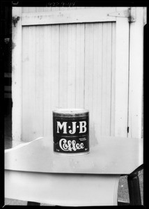 Can of M.J.B. coffee for composite, Southern California, 1928