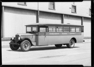 School buses, Southern California, 1931