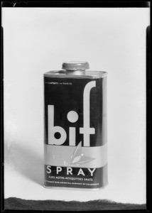 Can of Bif and paper fly, Southern California, 1932