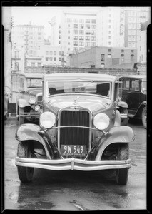 1932 Dodge sport coupe belonging to Mr. S. F. Suydam, Southern California, 1933