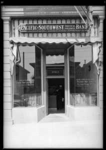 West 6th Street and South Bonnie Brae Street branch, Pacific-Southwest Bank, Los Angeles, CA, 1925