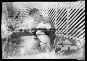 Publicity shots, (chickens), Southern California, 1928