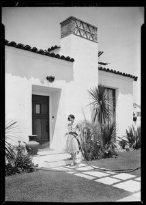 Publicity shots with Margaret Hoffman, Southern California, 1929