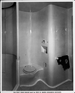 Post War House built by Fritz B. Burns Research Division, home interior of 1948, bathroom