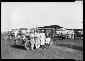 Packard official cars at National Air Races, Southern California, 1928