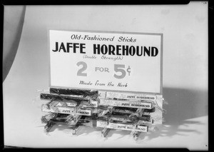 Horehound candy, Southern California, 1934