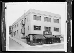 Retouched print of building, Southern California, 1932