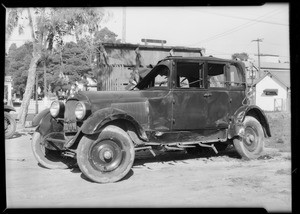 Cartercar hit, Southern California, 1932