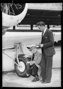 Tires on "Varney" ship, Grand Central Airport, Glendale, CA, 1931