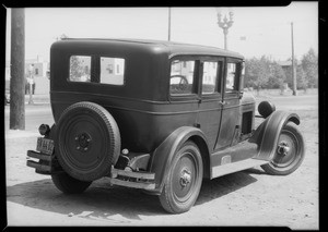 Nash sedan, Southern California, 1932