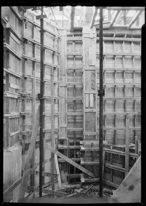 Scaffolding in Pellissier Building, Southern California, 1931