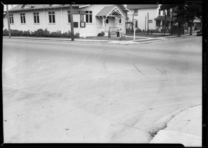 Intersection of West 38th Street and South Normandie Avenue, A. Spencer Moore, Los Angeles, CA, 1935