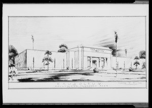 Hollywood Cemetery mausoleum, Southern California, 1931